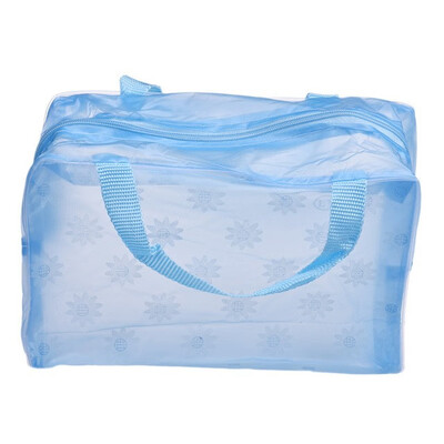

eTya 5 Colors Make Up Organizer Bag Toiletry Bathing Storage Bag women waterproof Transparent Floral PVC Travel cosmetic bag