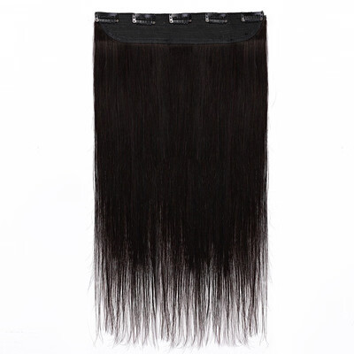 

100 Remy Human 34 Full Head 1 Piece 5 Clips Clip in Remy Human Hair Extensions Silky Straight