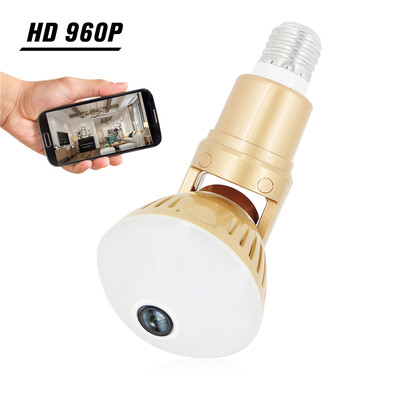 

1080P 200W Bulb IP Camera 360°Panoramic WiFi Wireless Camera Support Night Vision 2 Way Talk Motion Detection Pet Baby Camera for