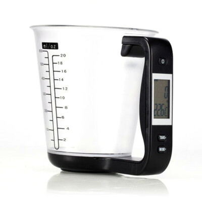 

Home Multi-Function Kitchen Measuring Cup Scale Digital Beaker Libra Electronic Tool Scale Display Temperature Convenient And Pr