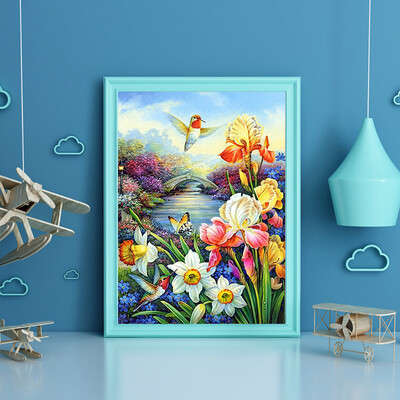 

Gobestart 5D DIY Diamond Painting Embroidery Round Diamond Home Decor Gift