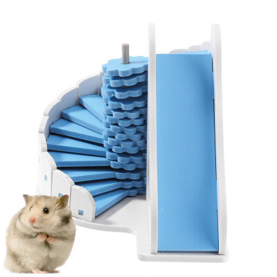 

Gobestart Small Pet Mouse Toy Entertainment Sport House Color Hamster Wooden Toy Ladder