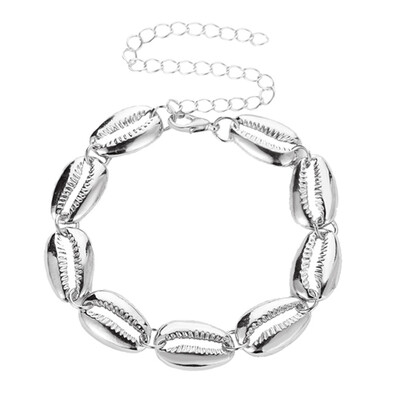 

Bohemia Gold Silver Shell Anklet For Women Girl Metal Beach Shell Charm Anklets Bracelet Boho Foot Jewelry Accessories