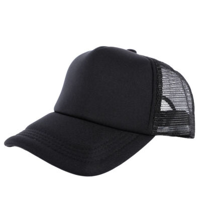 

2019 Attractive Unisex Casual Hat Solid Baseball Cap Trucker Mesh Blank Visor Hat Adjustable