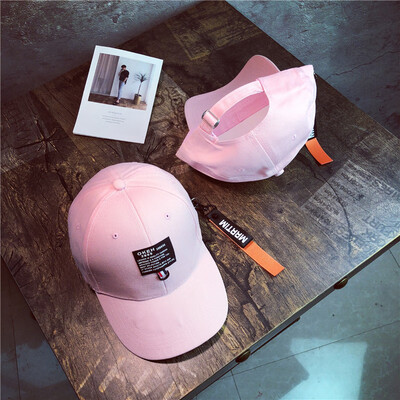 

Hat mens&womens cotton new fashion long ribbon pendant Cap Korean iron ring outdoor tide baseball cap