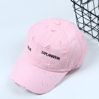 

Hat female Korean version of the summer hundred casual students break holes baseball cap mens spring&autumn sun hat duck cap