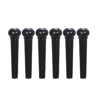

Plastic Acoustic Guitar Bridge Pin Bridge Saddle And Nut String Pin Black