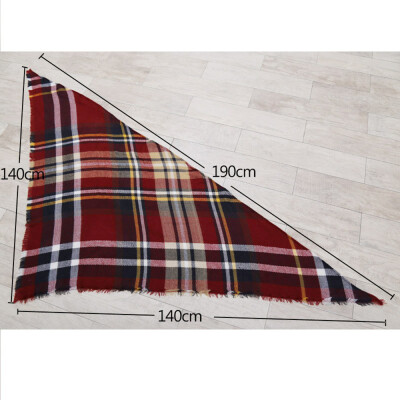 

Women Fashion Triangular Large Winter Soft Scarf Warm Cozy Blanket Stylish Oversized Plaid Shawl Cape