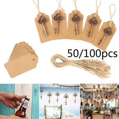 

50100 Pcs BrownBronzeSilver Wedding Party Wine Shop Bottle Openers Key