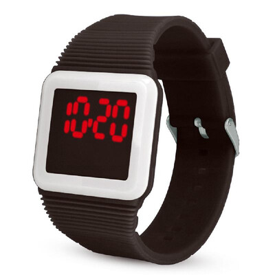 

LED Digital Silicone Watch Ultra-thin Wristwatch for Students Teenager Teens Children Men Women