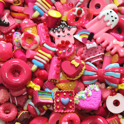 

30PCS Cute Resin Blessing Bag DIY Accessories For Children Decoration Crafts For Phone Case