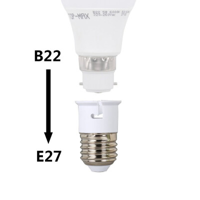 

Lamp holder E27 E26 to B22 converter Edison screw LED bulb base socket converter adapter accessories extender 4PCS