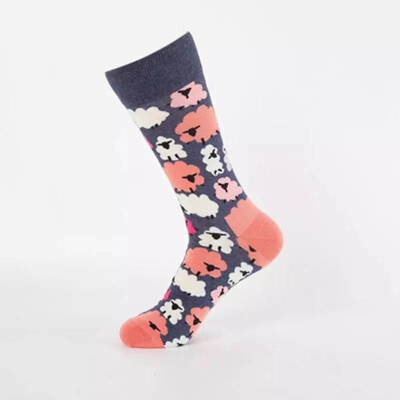 

Aa-shop Men Women 1Pair Rabbit Sheep Flamingo Leaves Egg Cartoon Happy Socks