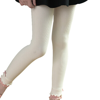 

Autumn Spring Solid Kids Girls Leggings Cotton Knit Leggings for Girls Casual Childrens Girl Candy Color Trouserss