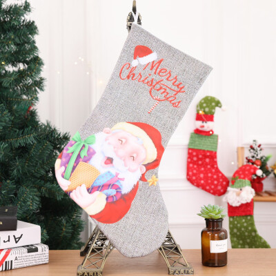 

Tailored Merry Christmas Plush Tree Hanging Gift Candy Large Socks Decoration