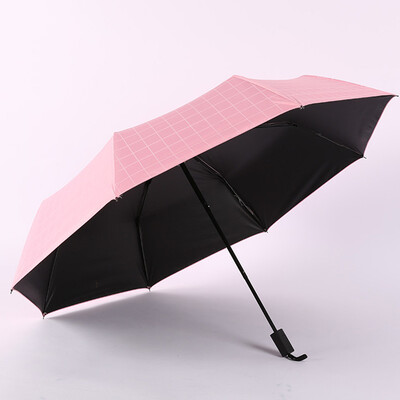 

Mini Folding Windproof Light Travel Creative Lady Black Glue Sunshade