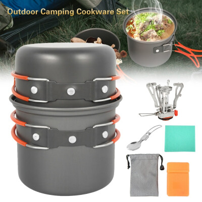 

Portable Campfire Stainless Steel Cook Gear Traveling Cooking Equipment Utensils Outdoor Cooking Kit for Trekking Hiking Picnic