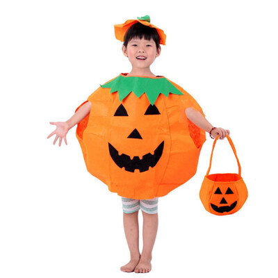 

Adult Children Halloween Pumpkin Outfit Clothes Costume Halloween Accessory Hot Costume Party Props For Fun
