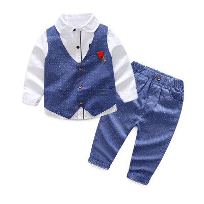 

Baby Boys Clothing Sets Kids Clothes Autumn Baby Sets Kids Long Sleeve Sports Suits Striped Vest Shirt Pants Boys Clothes