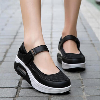 

2018 Women Breathable mesh Casual shoes Woman Flat platform shoes Air damping fashion zapatillas mujer casual tenis feminino