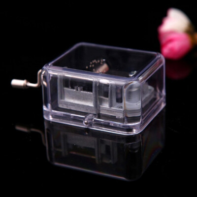 

Music Box DIY Craft Vintage Musical Gold Hand Hurdy Gurdy Swan Lake Edelweiss Canon Lullaby 6 Songs Music Boxes