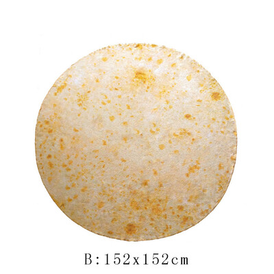 

Toponeto Comfort Food Creations Burrito Wrap Blanket Perfectly Round Tortilla Throw