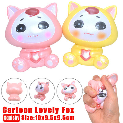 

YIWULA10cm Adorable Cartoon Fox Scented Squishy Slow Rising Squeeze Cure Toy Gift