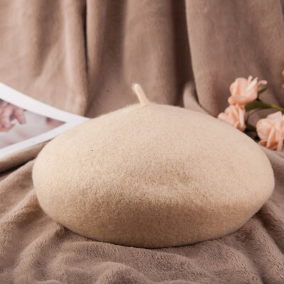 

Autumn winter new lady wool bud cap sweet pumpkin cap warm yuezi cap