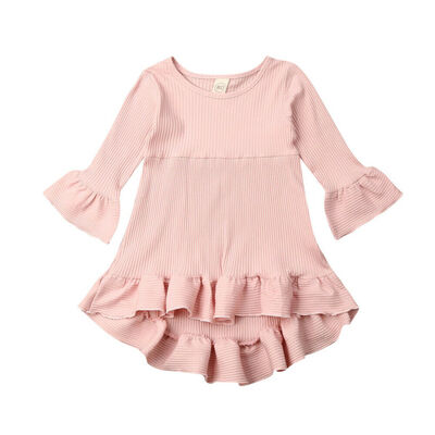 

Holiday Baby Girls Dress Flared Sleeve Dress Princess Pageant Party Clothes