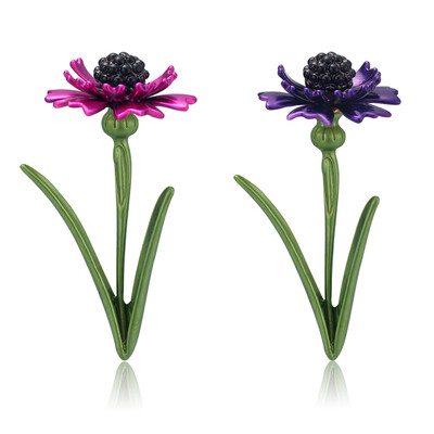 

Fashion Pink Blue Cornflower Daisy Flower Enamel Brooches Weddings Brooch Pins