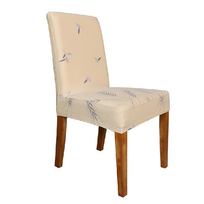

Printed Chair Cover Soft Milk Silk Home Seat Protector Stretch Anti Dust