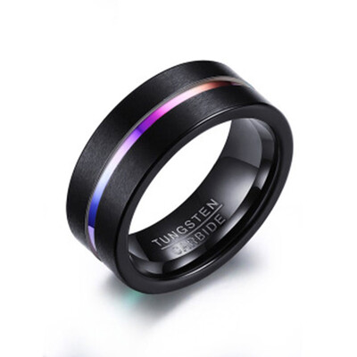 

Beautiful Rings Charm - Band Funny Mens Jewelry Mate Tungsten Ring