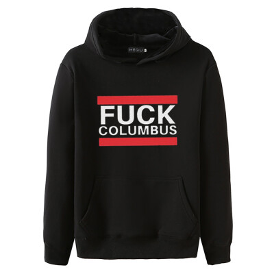 

New Funny Fuck Columbus Letter Print Hoodies Sinner Columbus Hooded Sweatshirt Columbus Day Hoodies Pullover Hoodies