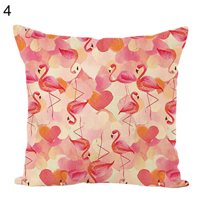 

Flower Flamingo Square Throw Pillow Case Cushion Cover Sofa Bed Car Office Decor