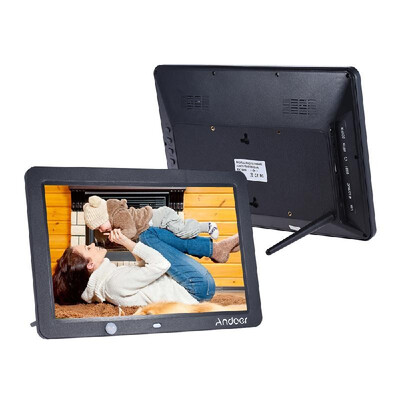 

Andoer 12 Inch LED Digital Photo Frame 1280 800 Human Motion Induction Detection with Remote Control Support MP3MP4CalendarAl