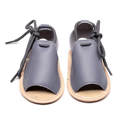 

Summer Baby Boys Girls Solid Lace-Up Shoes Sandals Toddler Soft Soled First Walkers Casual Walking Shoes