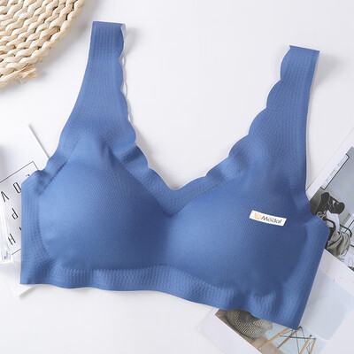 

Fashion New Seamless Autumn And Winter Without Feeling Solid Color Modal No Steel Ring Gentle Bra