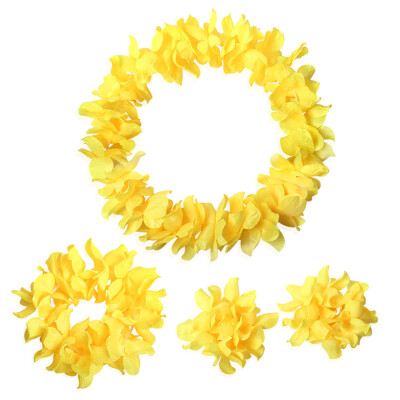 

Toponeto A Set Counts Tropical Hawaiian Luau Flower Lei Party Favors