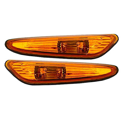 

1 Pair Bumper Black Marker Light Turn Indicator Replacement For BMW E46 2001-2005 63137165913 63137165914
