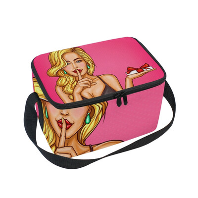 

Lunch Box Insulated Lunch Bag Large Cooler Sexy Woman Tote Bagfor Kids Men Women