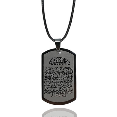 

Jewelry Titanium Steel Stainless Steel Necklace NEW Printed Pendant Necklace Stainless Steel With Rope Chain Fashion Jewelry