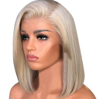 

Tailored Womens Fashion Wig Gold Synthetic Hair short Wigs straight Wig