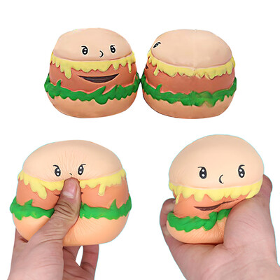 

YIWULANew Simulation Slow Rebound Expression Burger Decompression Venting Toy