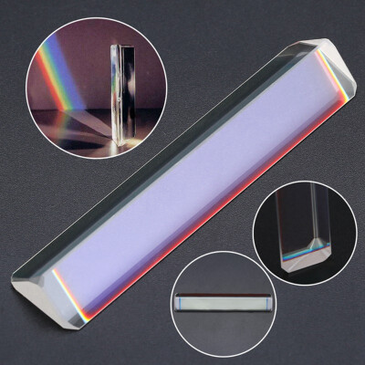 

Physics Light Spectrum Triangular Prism Teaching Optical Glass Triple New