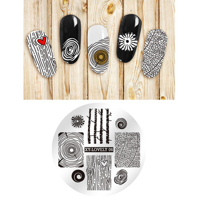 

Manicure DIY Lace Rose Flower Forest Image Nail Plates Nail Art Stamping Plate Nail Art Tools