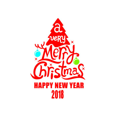 

Gobestart New Year 2018 Merry Christmas Wall Sticker Home Shop Windows Decals Decor