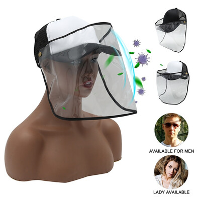 

Removable Outdoor Protective Cap Anti-fog Hat Full Face Splash-proof Dustproof Hat Isolate Virus