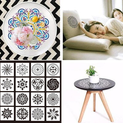

Toponeto Mandala Stencil Art Template Set Hollow Plastic Painting Template
