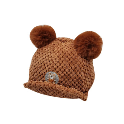 

Autumn Girls Boys Children Cartoon Print Caps Hats Adjustable Sun Protection Casual LED Light Ball Design Visors