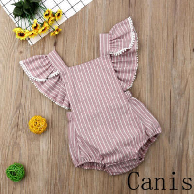 

AU Newborn Baby Girl Kid Ruffle Romper Bodysuit Jumpsuit Clothes Outfits Sunsuit